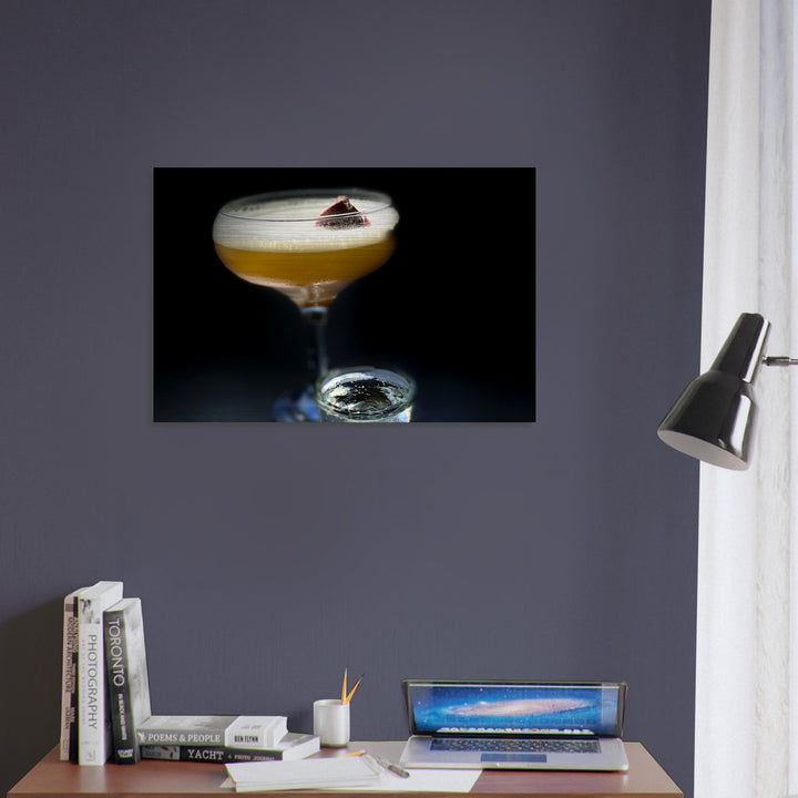 Brushed Aluminum Print - Pornstar Martini