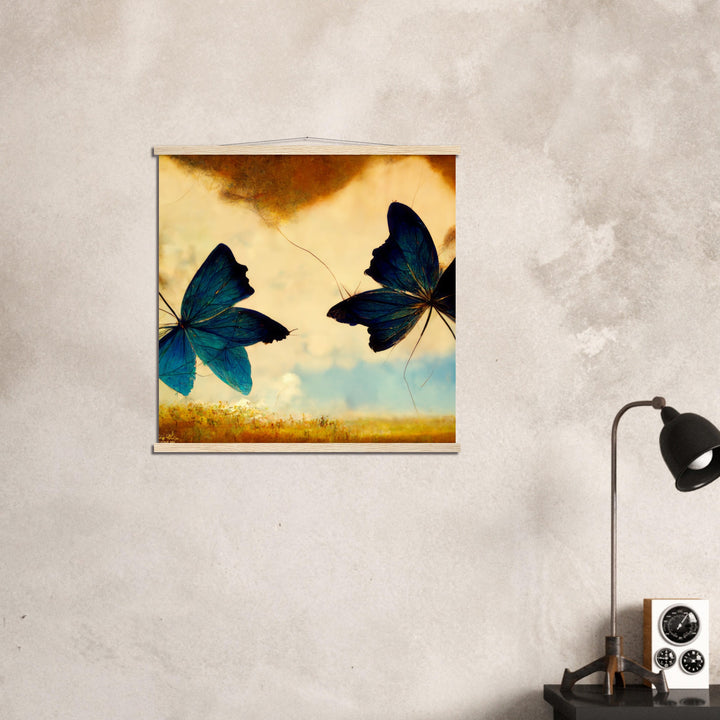 Premium Matte Paper Poster with Hanger - Dreaming Butterflies III