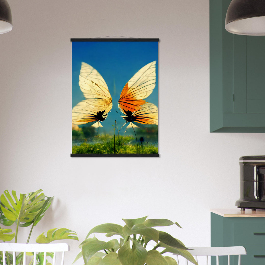 Museum-Quality Matte Paper Poster with Hanger - Dreaming Butterflies II