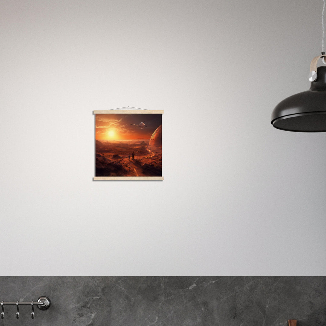 Museum-Quality Matte Paper Poster with Hanger - Sunset on Mars I