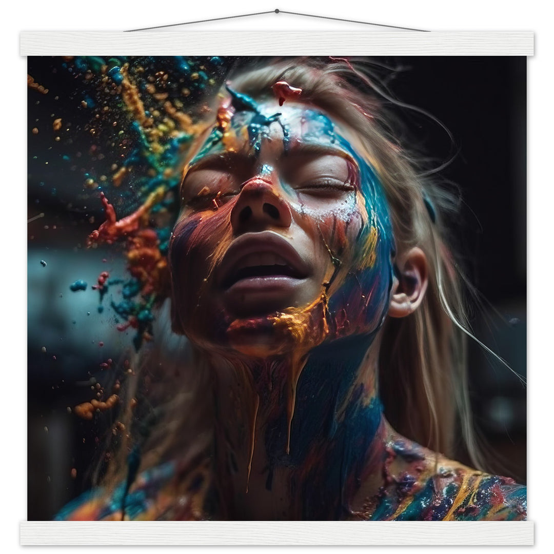 Premium Matte Paper Poster with Hanger -  Colourful Imagination