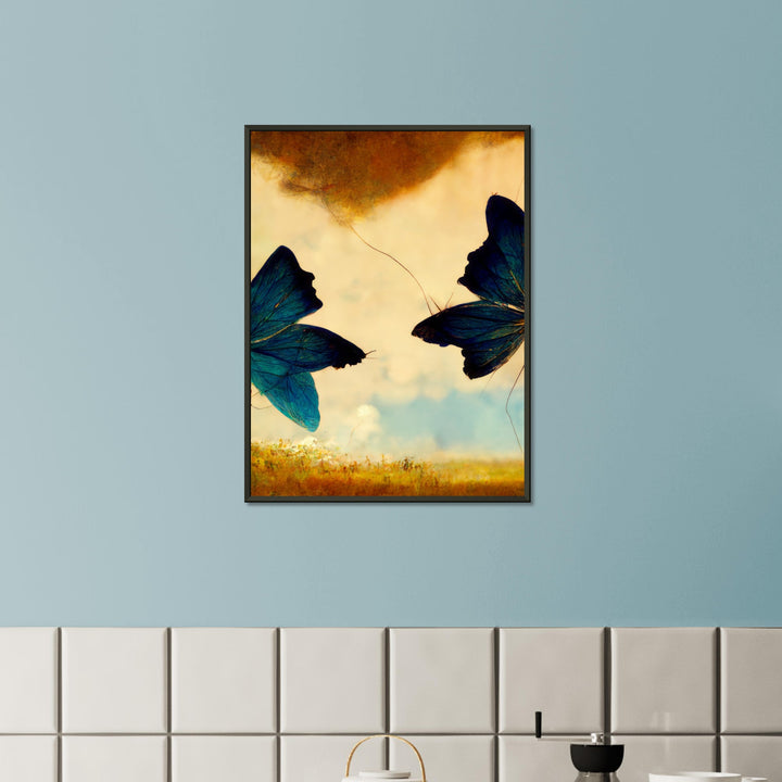 Premium Semi-Glossy Paper Metal Framed Poster - Dreaming Butterflies III