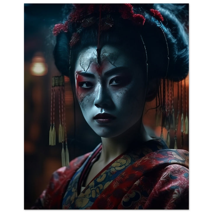 Premium Matte Paper Poster - Allure of a Geisha