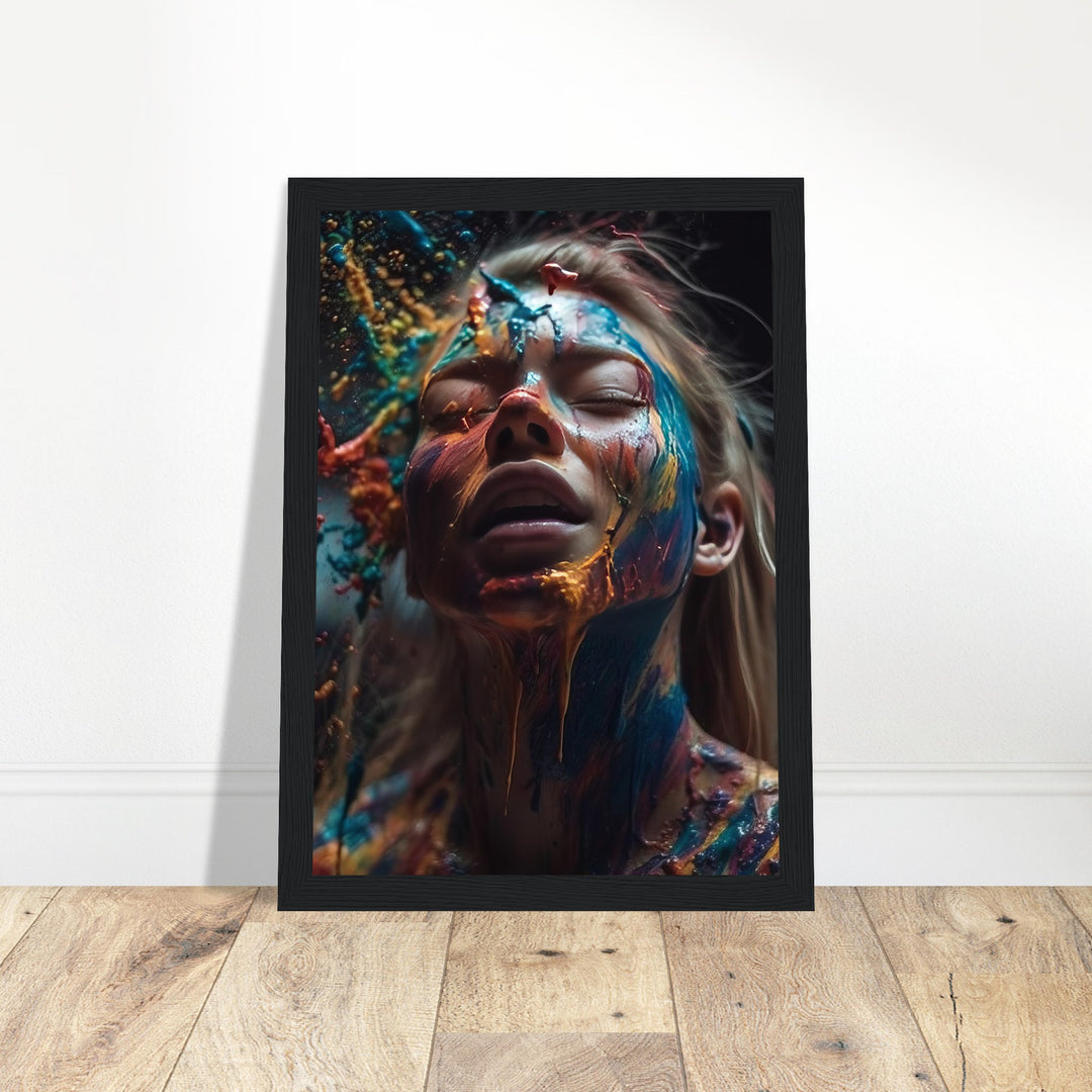 Premium Semi-Glossy Paper Wooden Framed Poster - Colourful Imagination