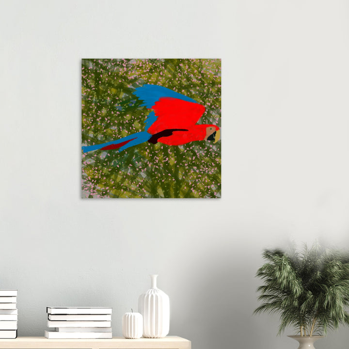 Aluminum Print - Parrot Colourful