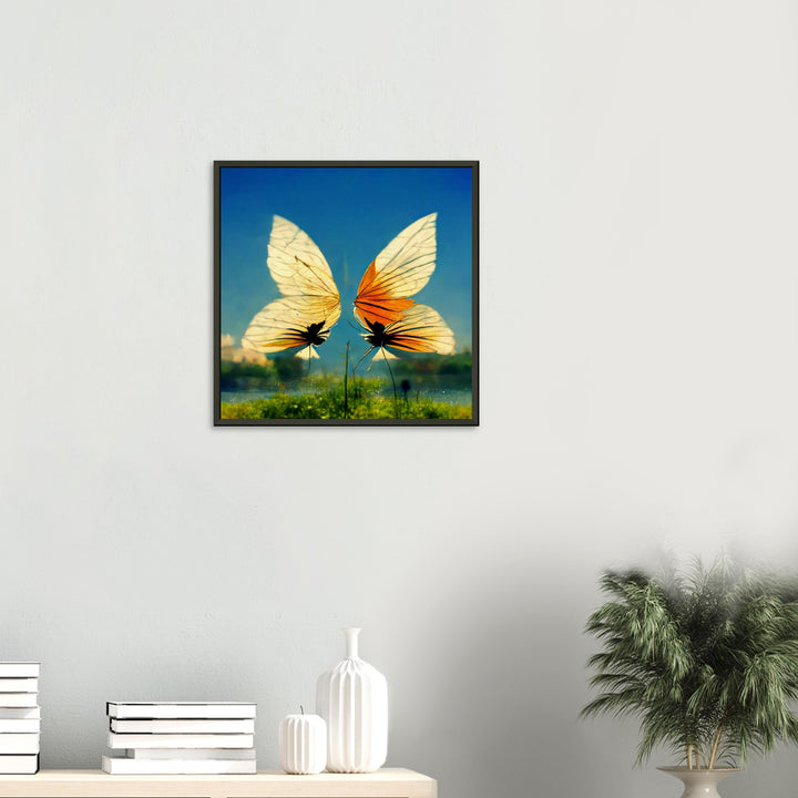 Museum-Quality Matte Paper Metal Framed Poster - Dreaming Butterflies II