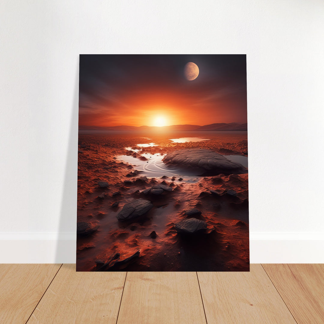 Premium Semi-Glossy Paper Poster - Sunset on Mars II