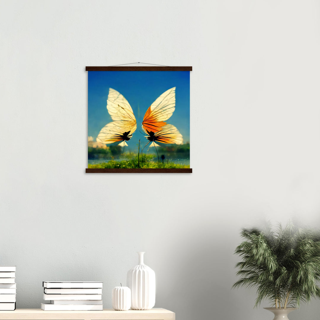 Classic Semi-Glossy Paper Poster with Hanger - Dreaming Butterflies II