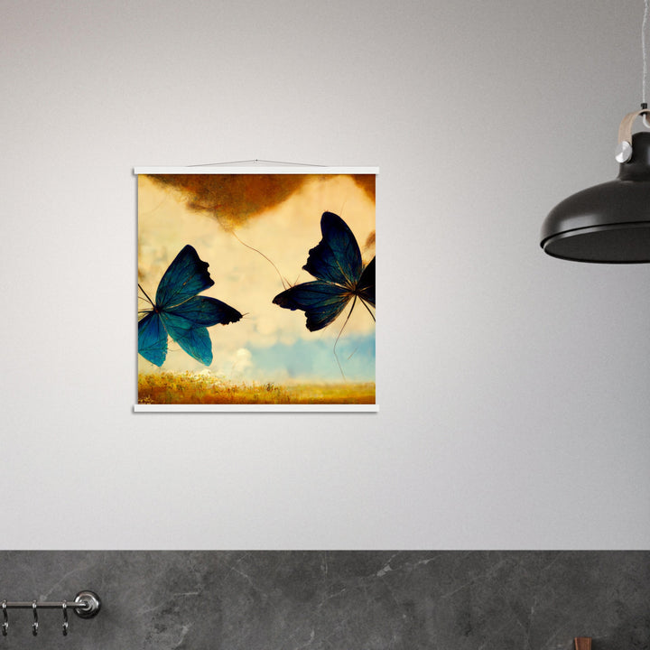 Premium Semi-Glossy Paper Poster with Hanger - Dreaming Butterflies III