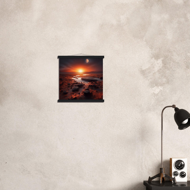 Museum-Quality Matte Paper Poster with Hanger - Sunset on Mars II