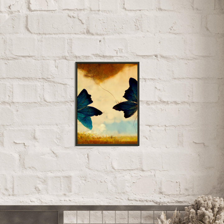 Museum-Quality Matte Paper Metal Framed Poster - Dreaming Butterflies III