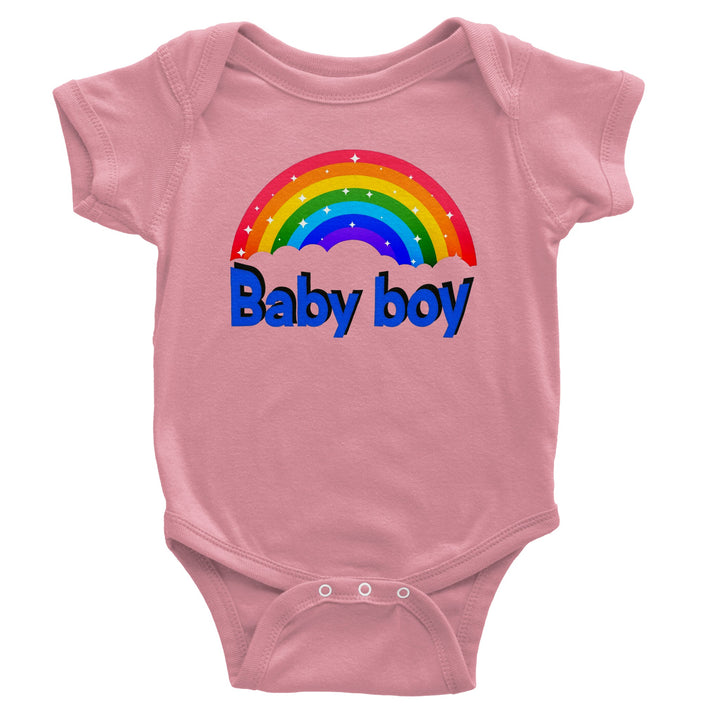 Classic Baby Short Sleeve Bodysuit - Baby Boy Rainbow III