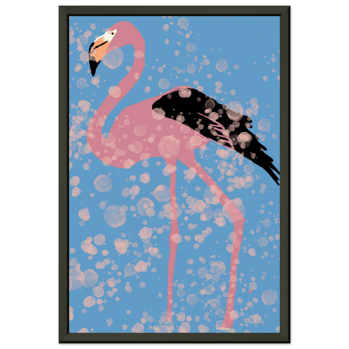 Museum-Quality Matte Paper Metal Framed Poster - Pink Flamingo