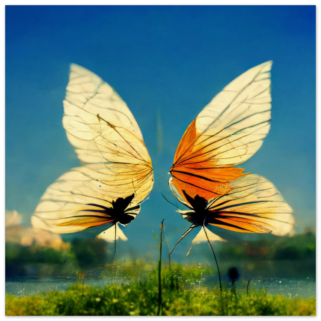 Museum-Quality Matte Paper Poster - Dreaming Butterflies II