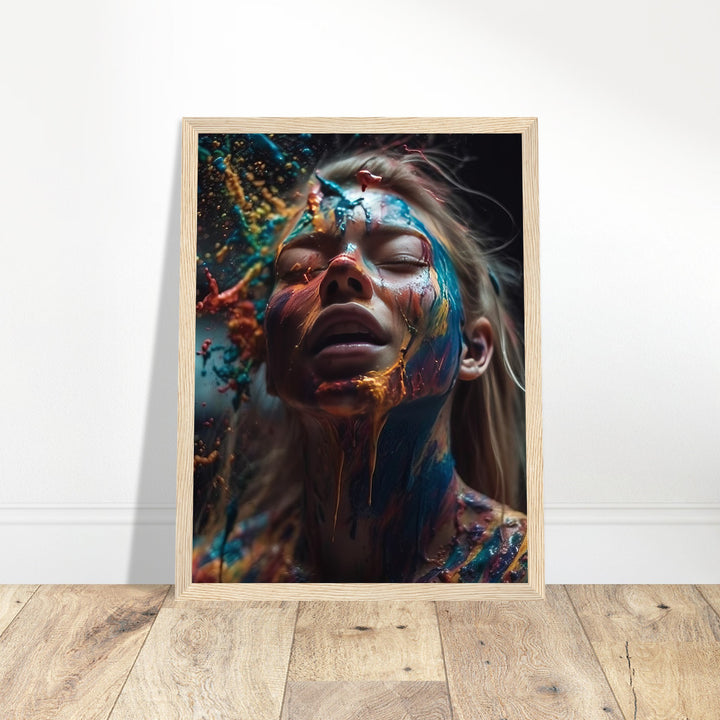 Premium Semi-Glossy Paper Wooden Framed Poster - Colourful Imagination