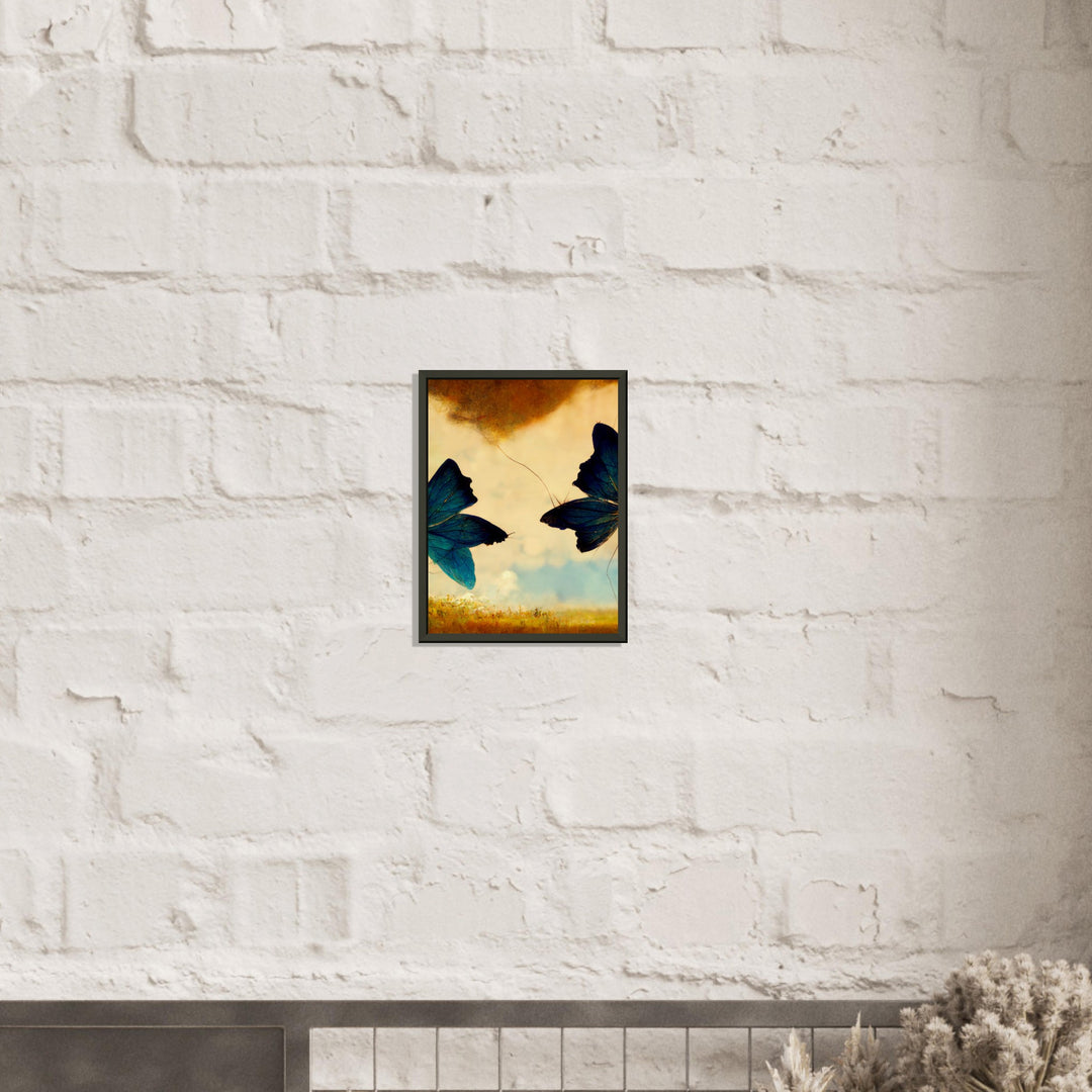 Museum-Quality Matte Paper Metal Framed Poster - Dreaming Butterflies III