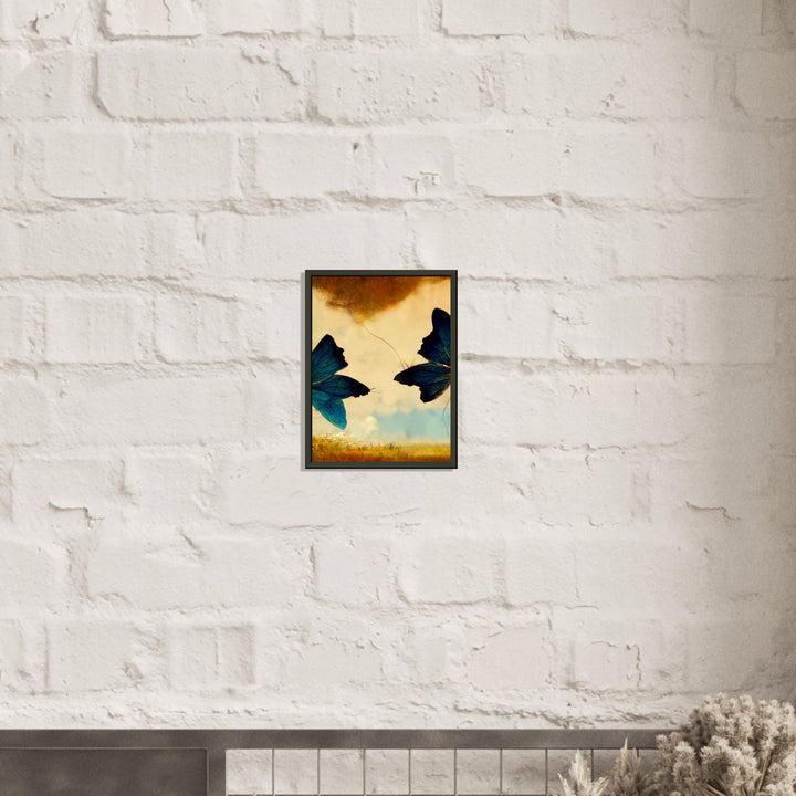 Museum-Quality Matte Paper Metal Framed Poster - Dreaming Butterflies III