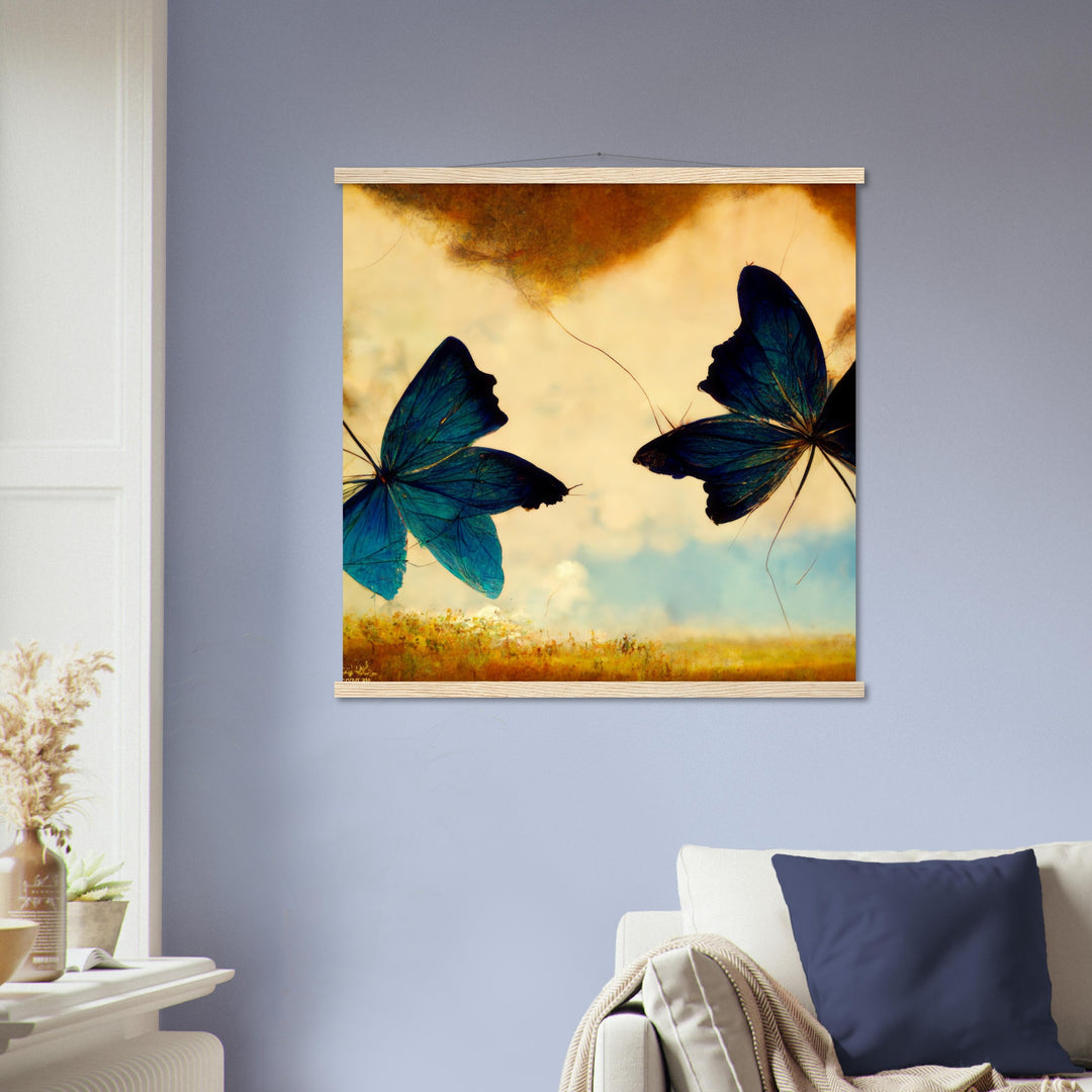 Classic Semi-Glossy Paper Poster with Hanger - Dreaming Butterflies III