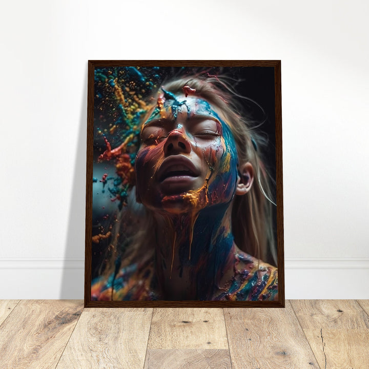 Premium Semi-Glossy Paper Wooden Framed Poster - Colourful Imagination