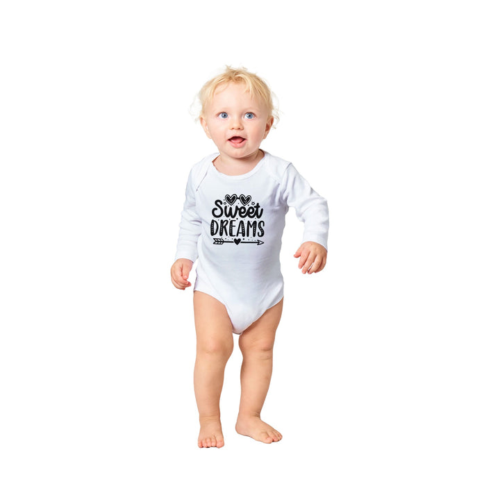 Classic Baby Long Sleeve Bodysuit - Sweet dreams