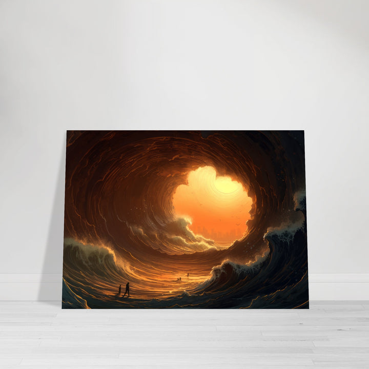 Premium Semi-Glossy Paper Poster - Abyssal Grotto Wave