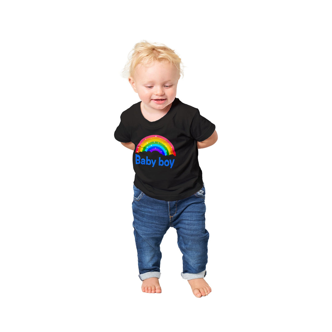 Classic Baby Crewneck T-shirt - Baby Boy Rainbow III