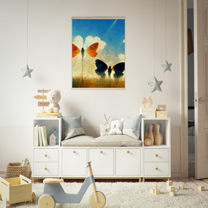 Museum-Quality Matte Paper Poster with Hanger - Dreaming Butterflies