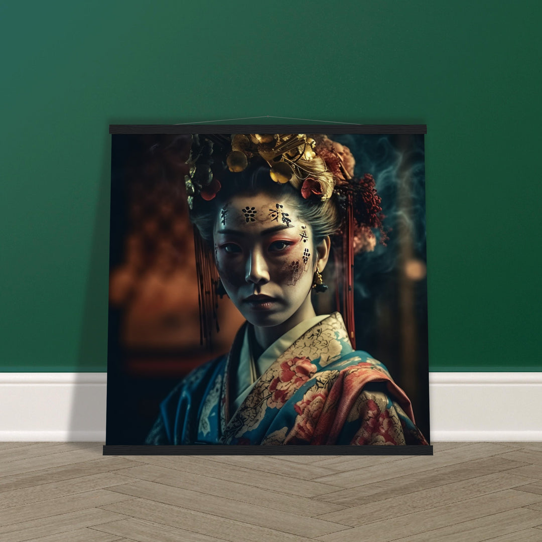 Classic Semi-Glossy Paper Poster with Hanger - Gaze of the Golden Geisha