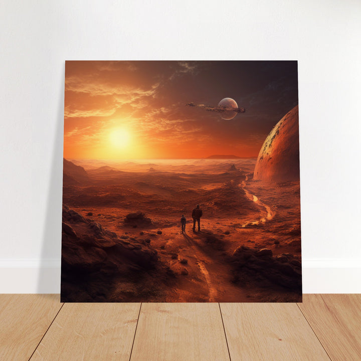 Museum-Quality Matte Paper Poster - Sunset on Mars I