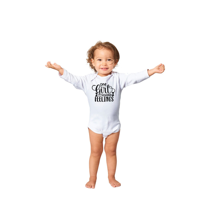 Classic Baby Long Sleeve Bodysuit - One girl, thousand feelings