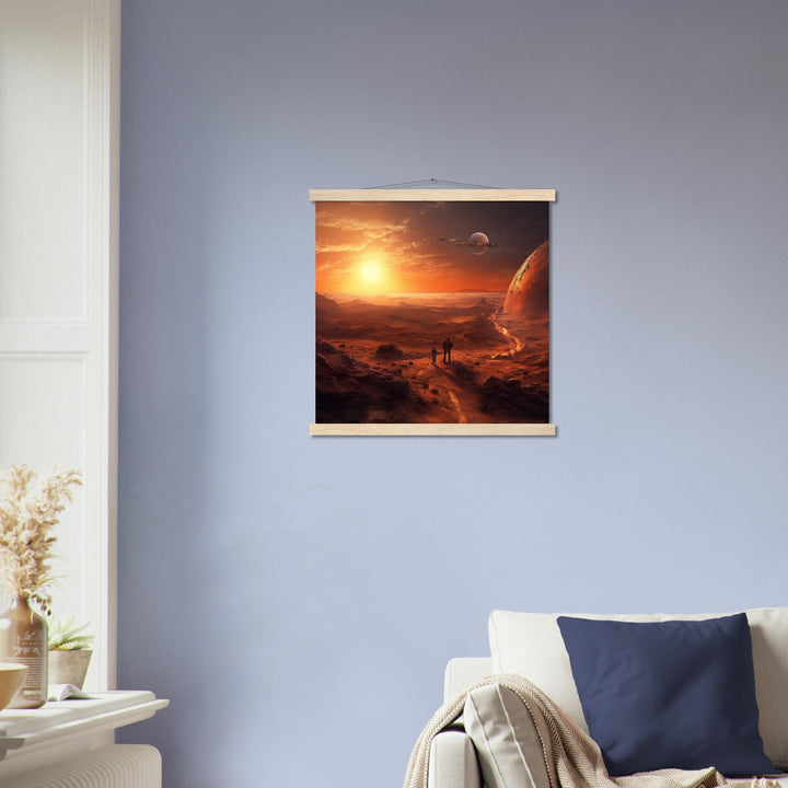 Premium Matte Paper Poster with Hanger - Sunset on Mars I