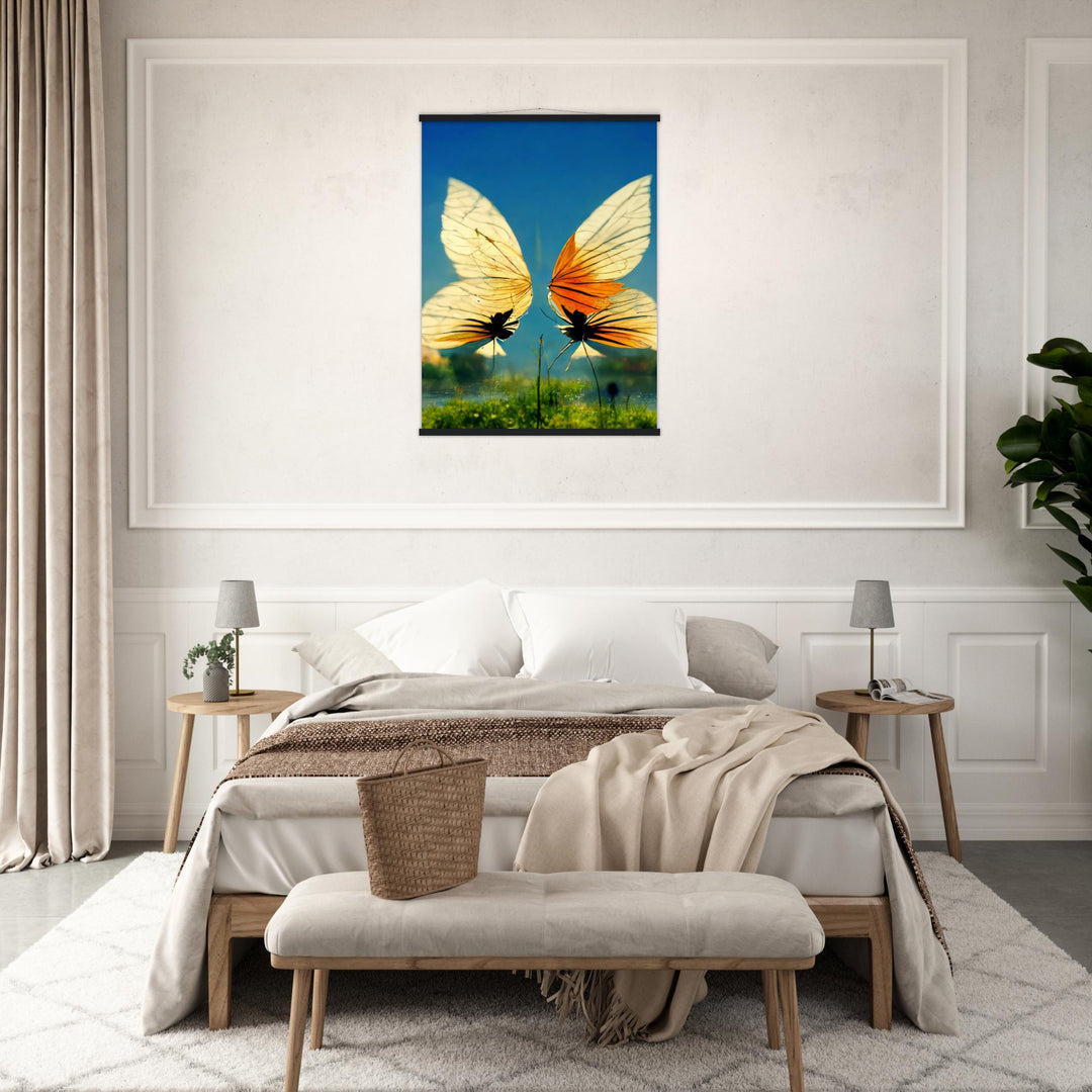 Premium Semi-Glossy Paper Poster with Hanger - Dreaming Butterflies II