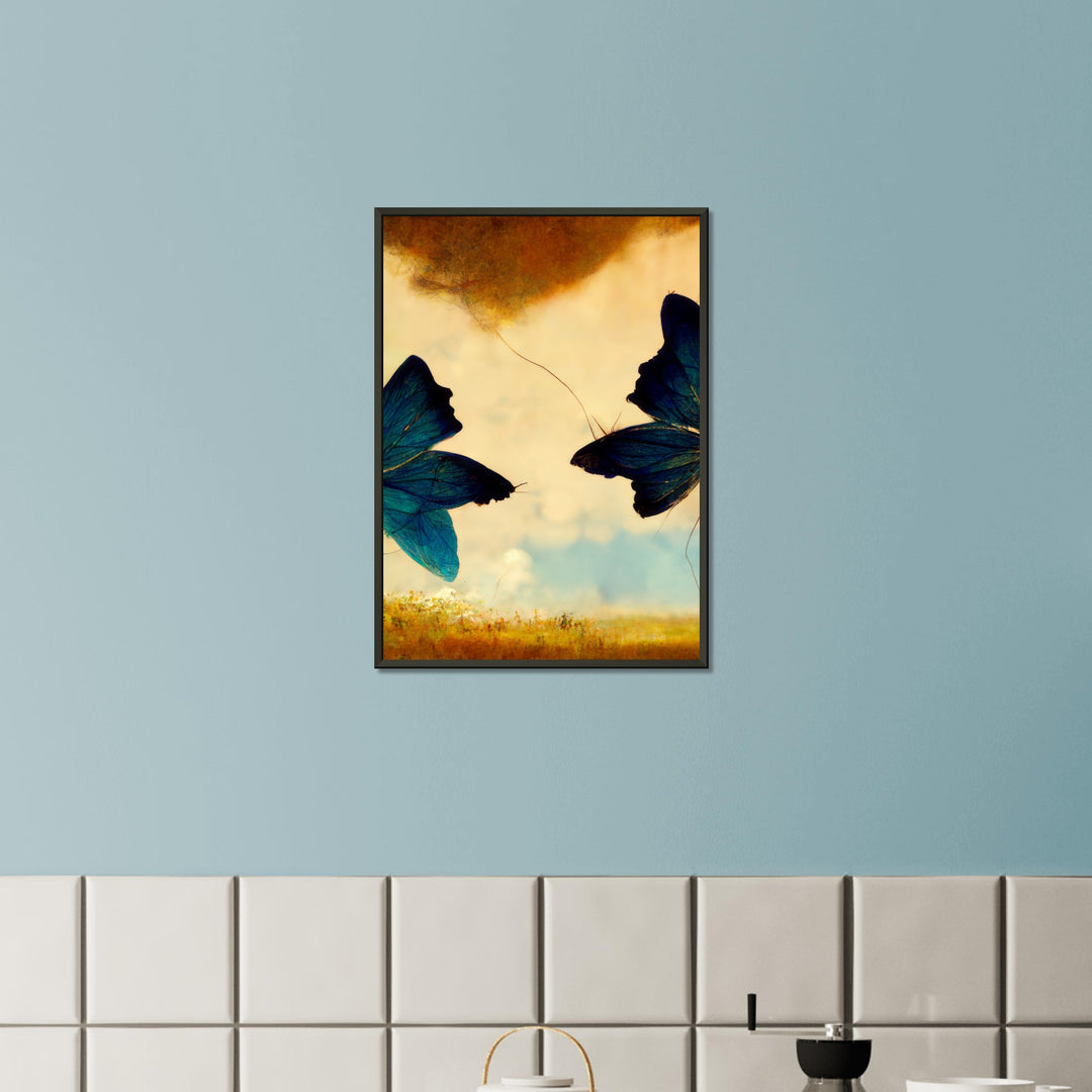 Premium Semi-Glossy Paper Metal Framed Poster - Dreaming Butterflies III