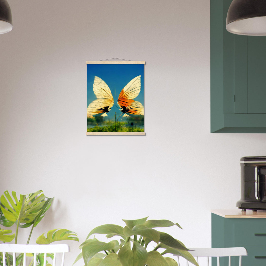 Museum-Quality Matte Paper Poster with Hanger - Dreaming Butterflies II