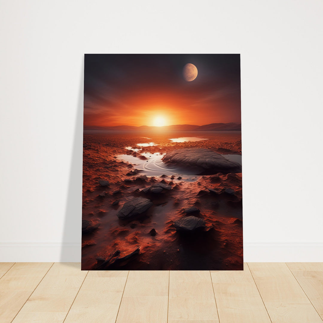 Museum-Quality Matte Paper Poster - Sunset on Mars II