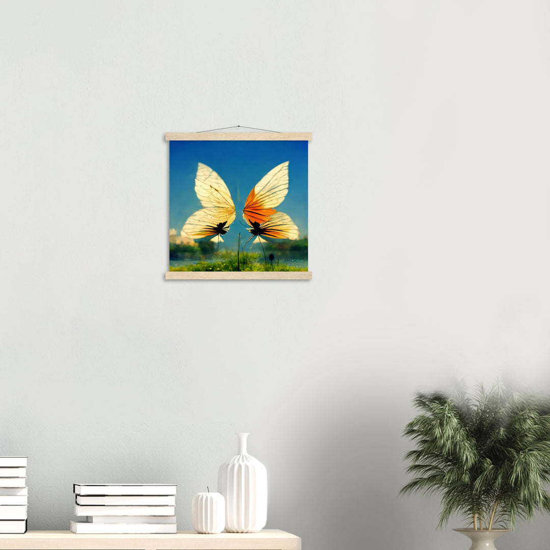 Classic Semi-Glossy Paper Poster with Hanger - Dreaming Butterflies II