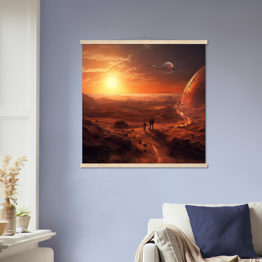 Premium Matte Paper Poster with Hanger - Sunset on Mars I