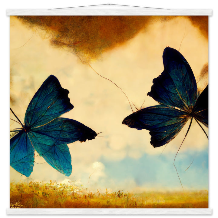 Classic Semi-Glossy Paper Poster with Hanger - Dreaming Butterflies III