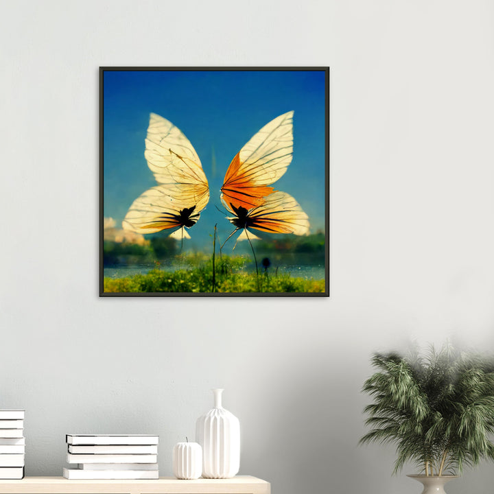 Museum-Quality Matte Paper Metal Framed Poster - Dreaming Butterflies II