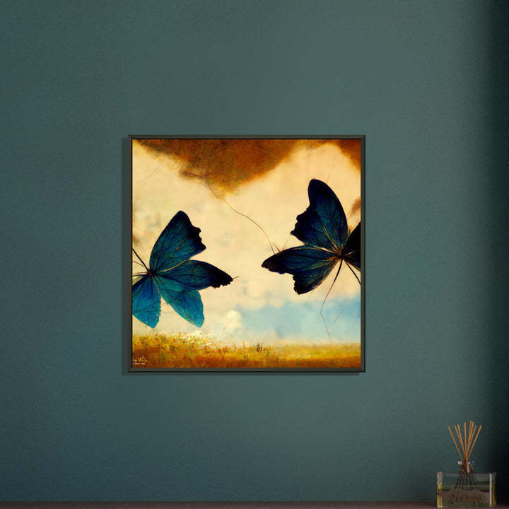 Classic Matte Paper Metal Framed Poster - Dreaming Butterflies III