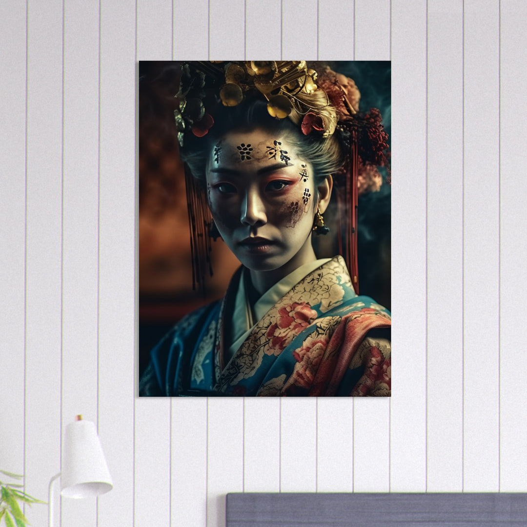 Classic Semi-Glossy Paper Poster - Gaze of the Golden Geisha