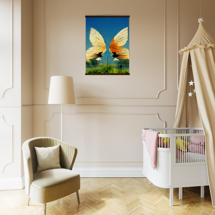 Premium Matte Paper Poster with Hanger - Dreaming Butterflies II