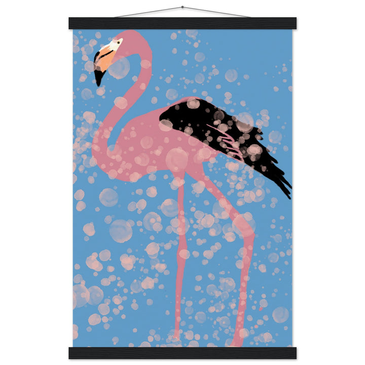 Museum-Quality Matte Paper Poster with Hanger - Pink Flamingo