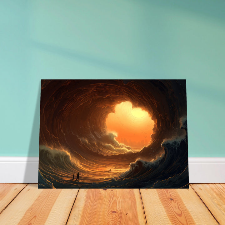 Premium Matte Paper Poster - Abyssal Grotto Wave