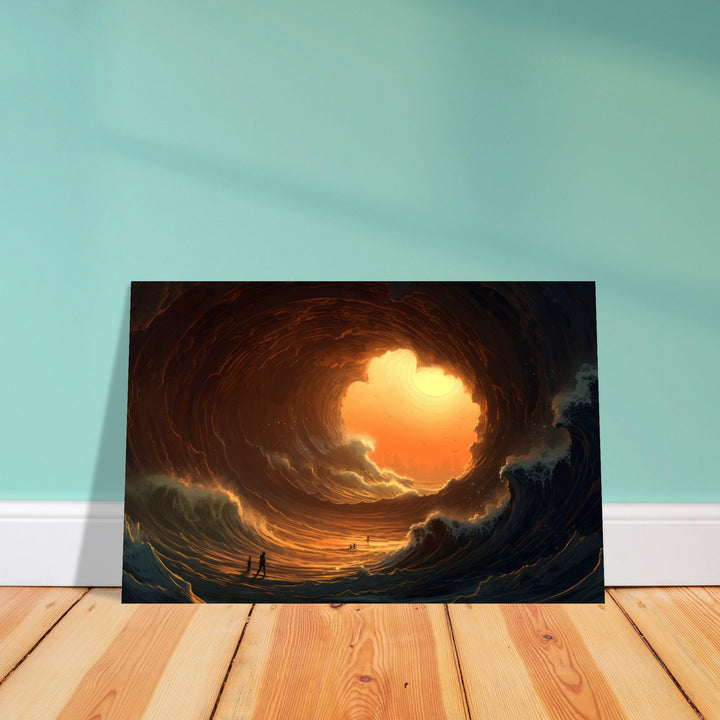 Premium Matte Paper Poster - Abyssal Grotto Wave