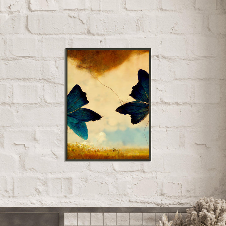 Museum-Quality Matte Paper Metal Framed Poster - Dreaming Butterflies III