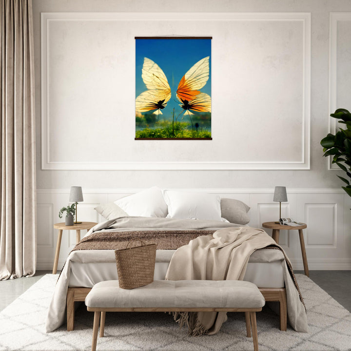 Premium Semi-Glossy Paper Poster with Hanger - Dreaming Butterflies II