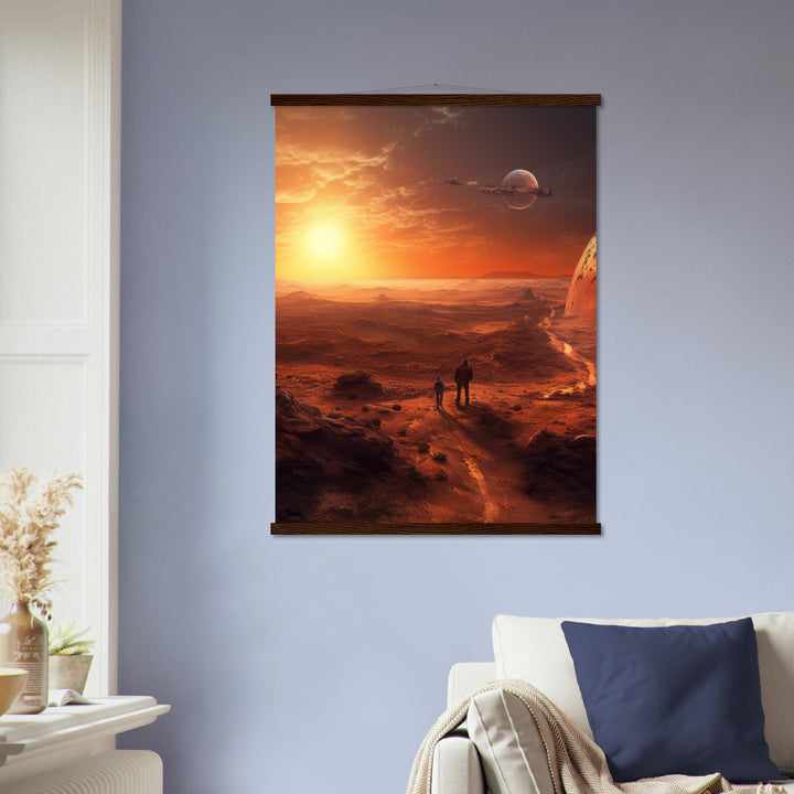 Premium Matte Paper Poster with Hanger - Sunset on Mars I