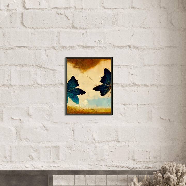 Museum-Quality Matte Paper Metal Framed Poster - Dreaming Butterflies III