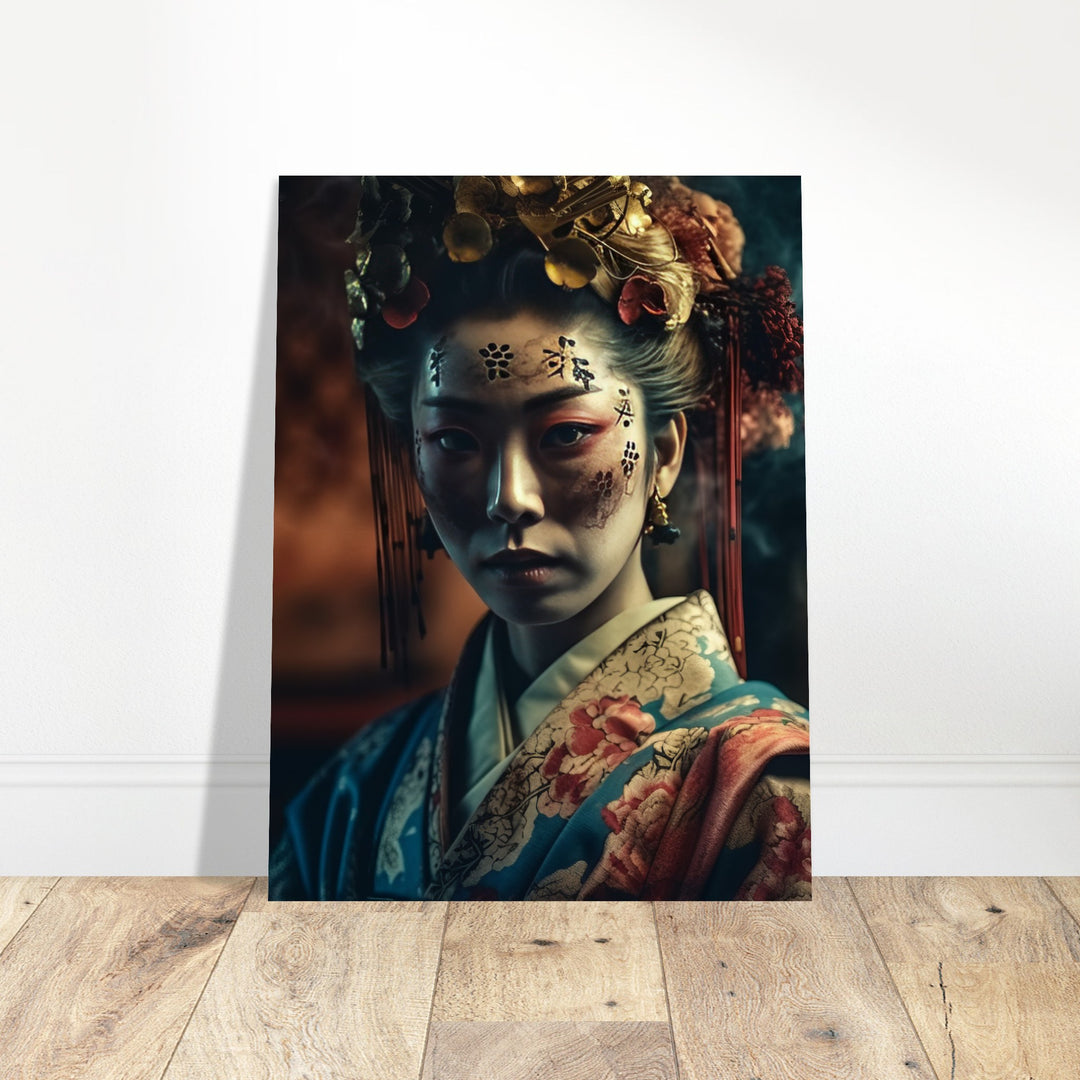 Premium Semi-Glossy Paper Poster - Gaze of the Golden Geisha